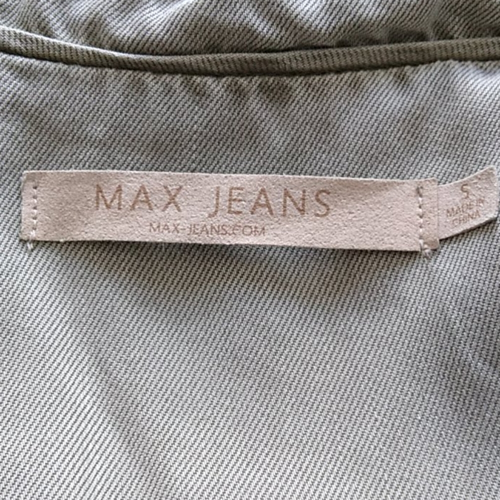 Max Studio Army Green Very Soft Jacket Size S - image 5